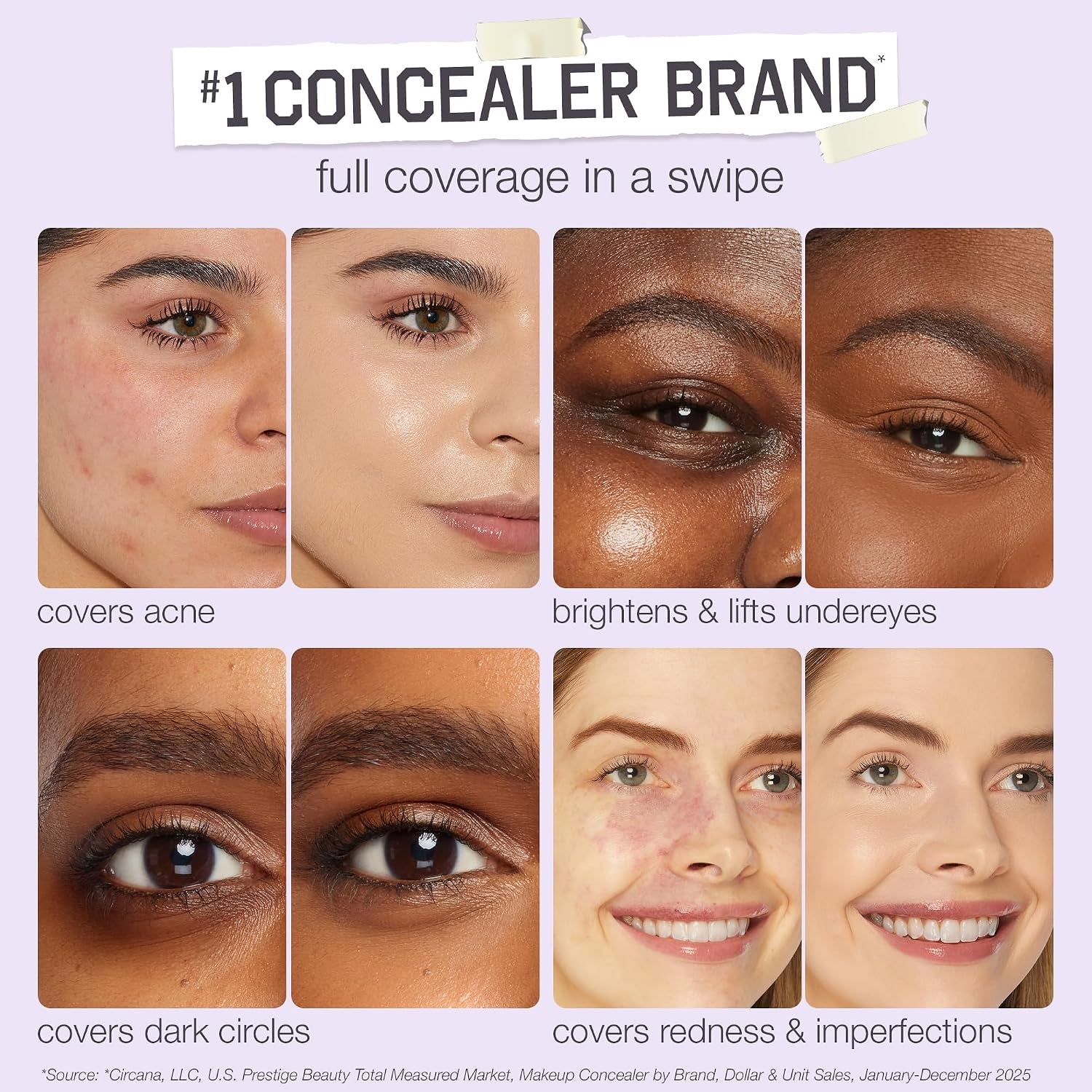 Tarte Shape Tape Concealer – Full-Coverage Creaseless Soft Matte Finish, Brightening Under-Eye & Face Makeup, 16Hr Longwear, Vegan & Cruelty-Free