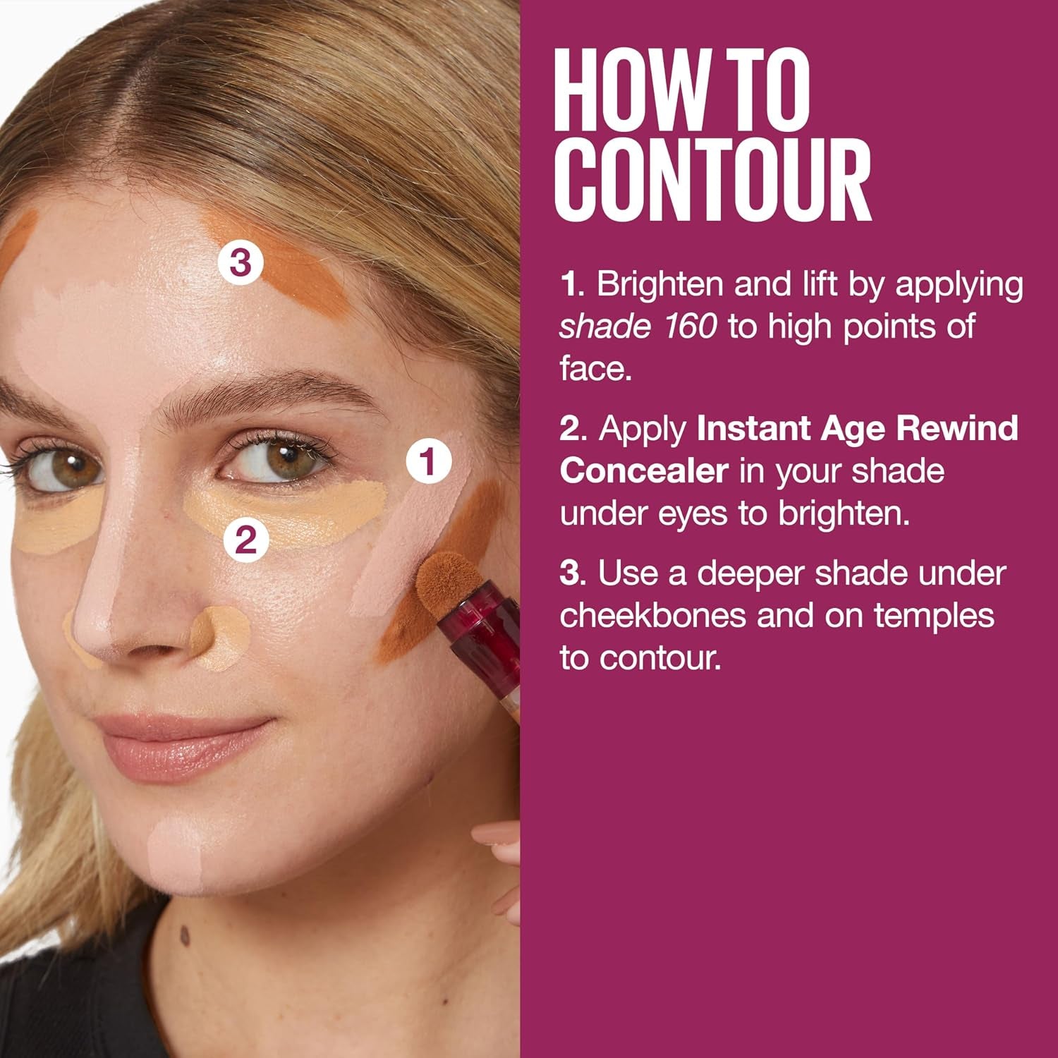 Maybelline Instant Age Rewind Eraser Dark Circles Treatment Multi-Use Concealer, 130, 1 Count (Packaging May Vary)