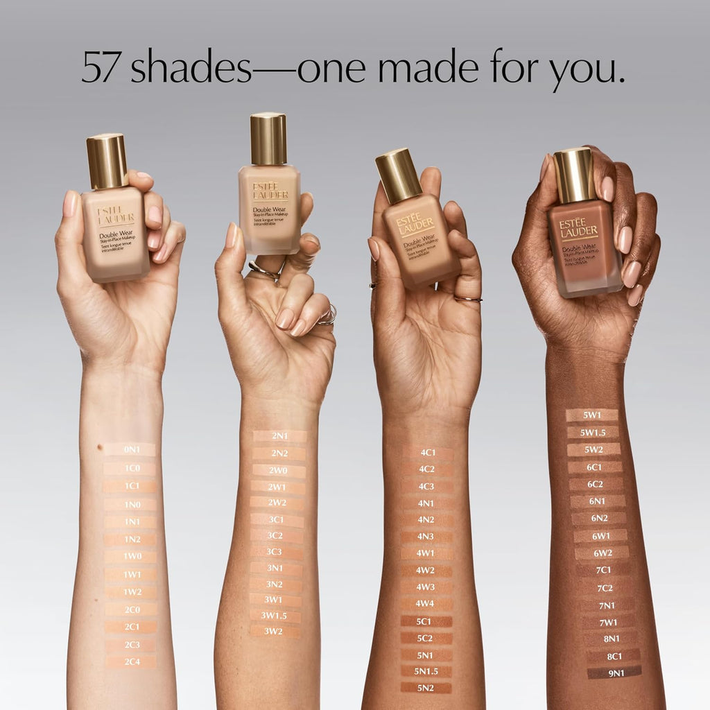 Estée Lauder Double Wear Stay-In-Place Foundation Makeup | 36-Hour Long-Wear Oil-Free Liquid Matte Foundation | Hydrating, Breathable, Buildable | New Formula