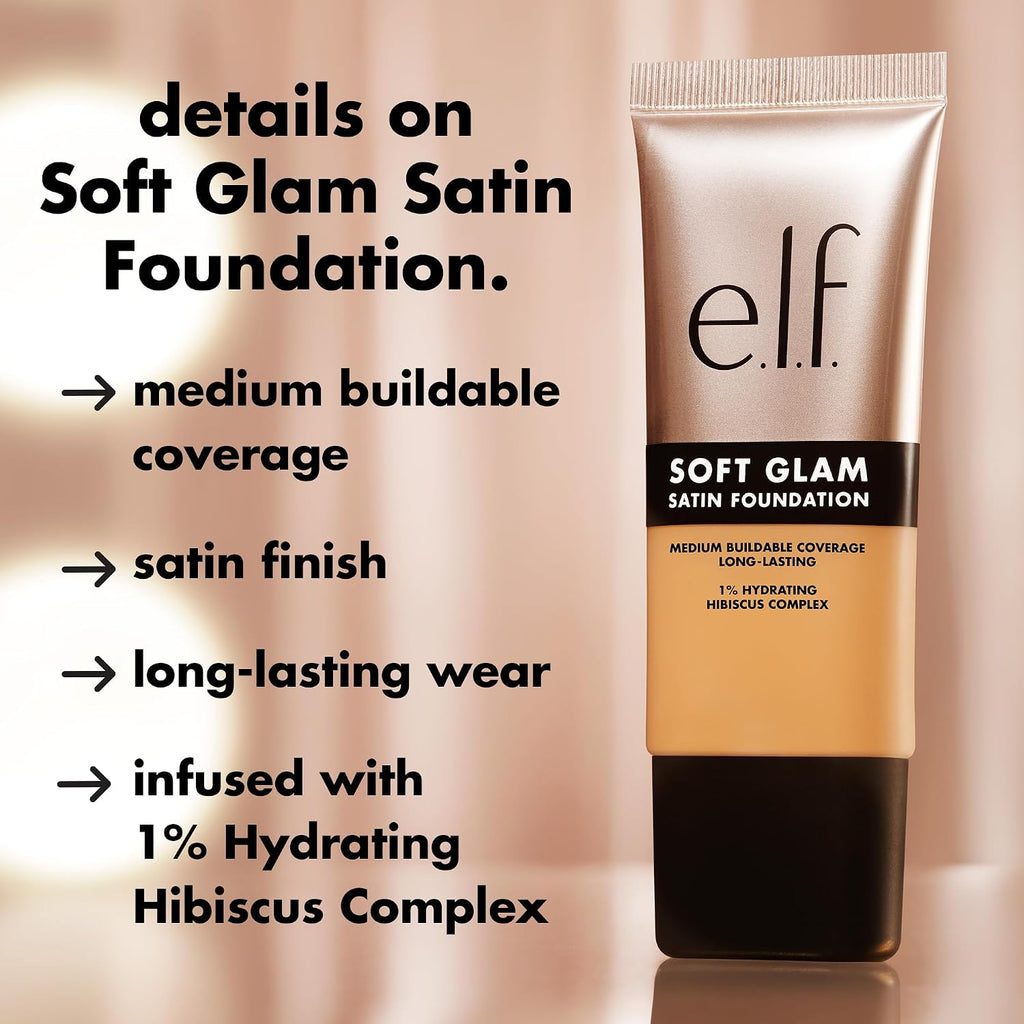 Soft Glam Foundation, 21 Light Neutral | Medium Coverage, Long-Lasting & Buildable Foundation for a Smooth, Satin Finish, Vegan & Cruelty-Free
